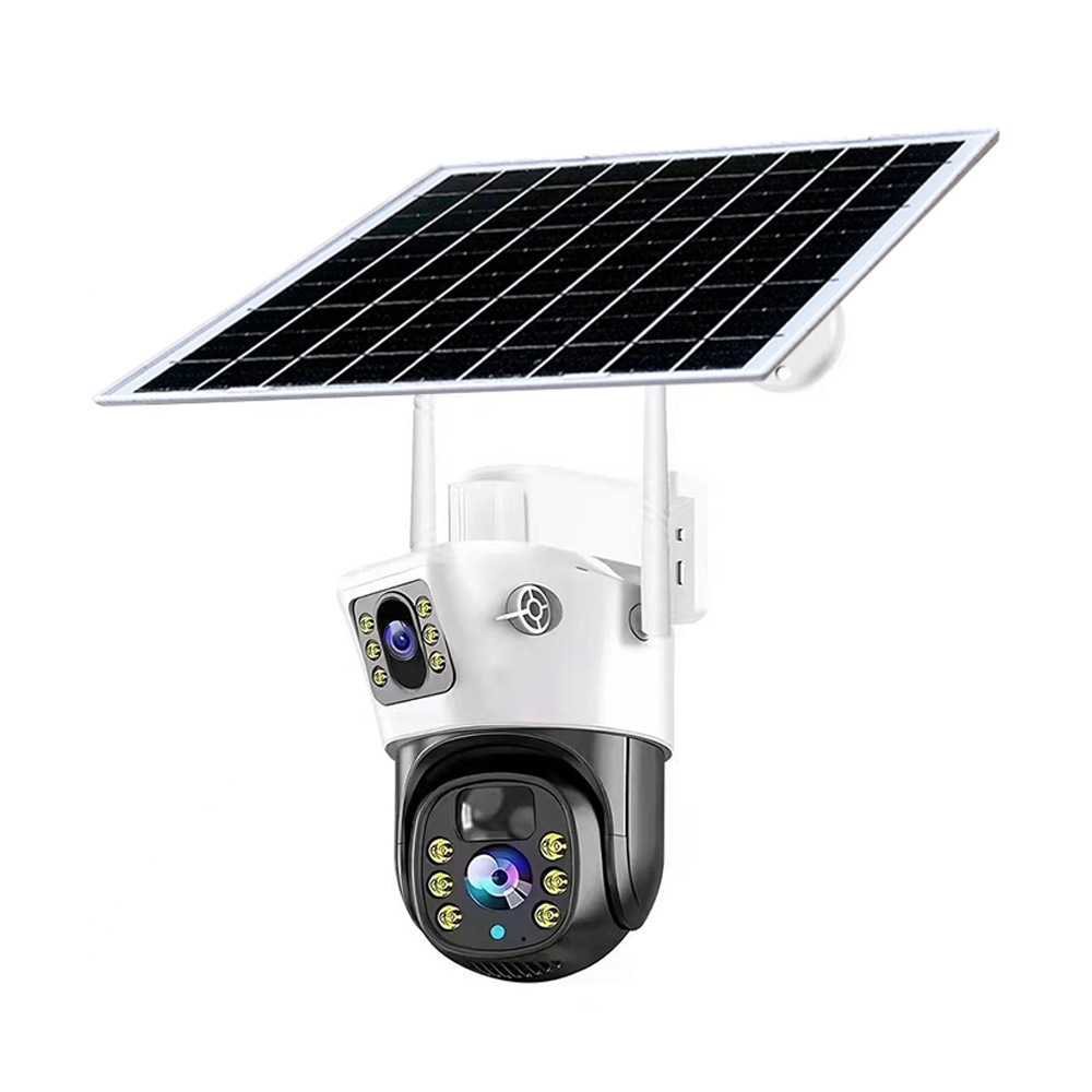 Відеокамера VLC-9192WIA/2C (Solar) 2Mp+2Mp, Speed Dome, WIFI, SD-карта, V380, біла Light Vision