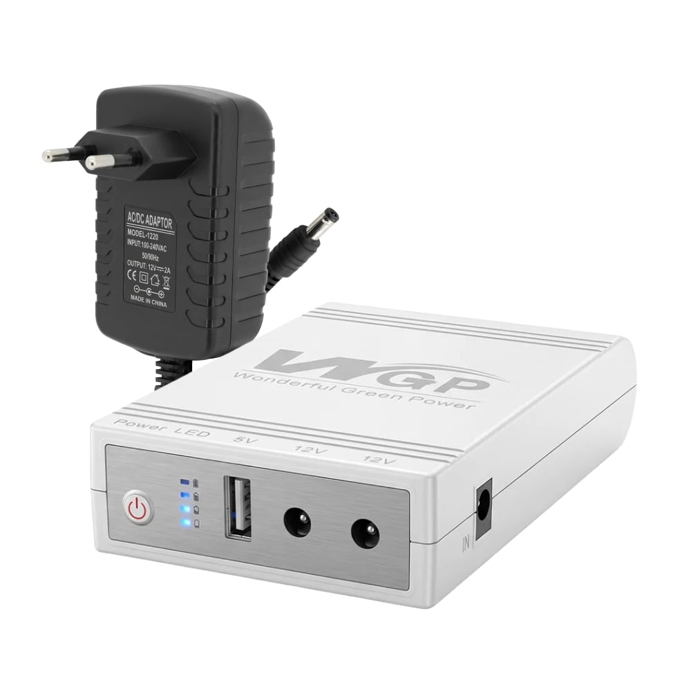 Джерело безперебійного живлення Mini UPS WGP UPS103C 5V/12V/12V 20000mAh