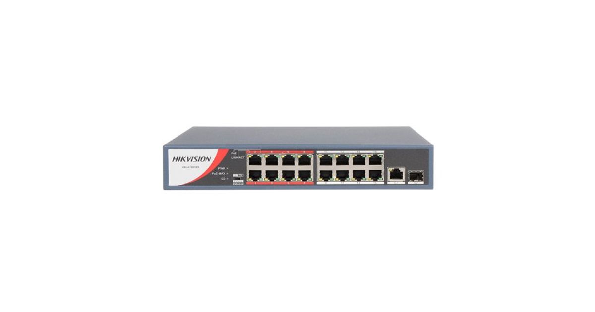 PoE комутатор DS-3E0318P-E(C) Hikvision