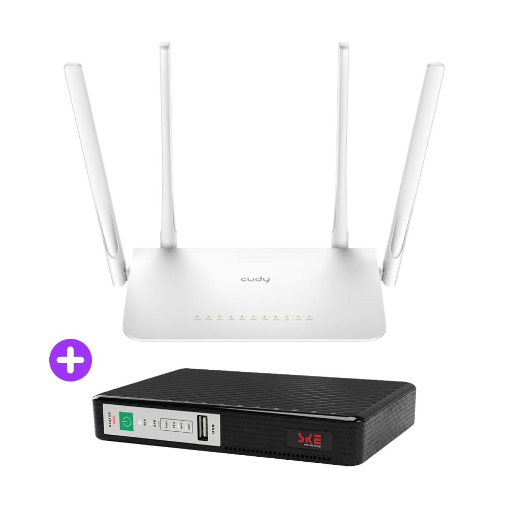 Джерело безперебійного живлення Mini UPS POE-432N 8800mAh SKE