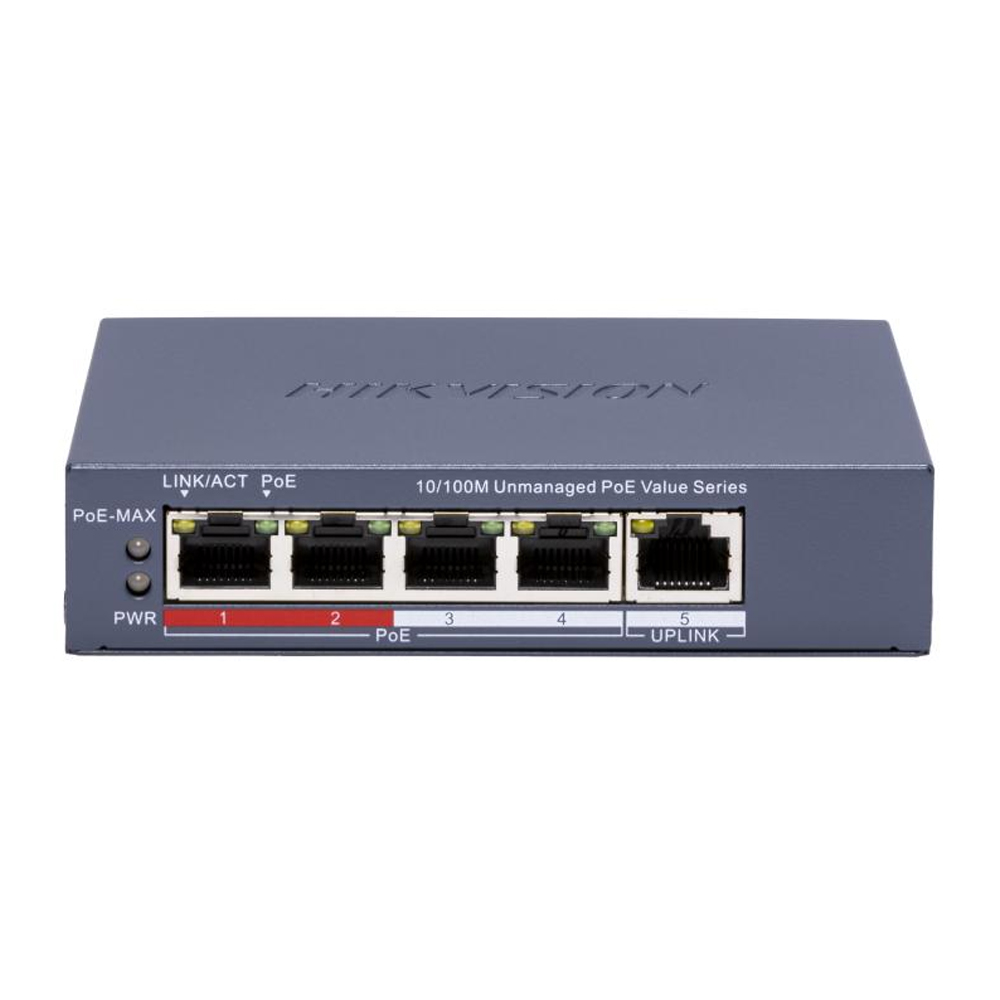 PoE комутатор DS-3E0105P-E(B) Hikvision