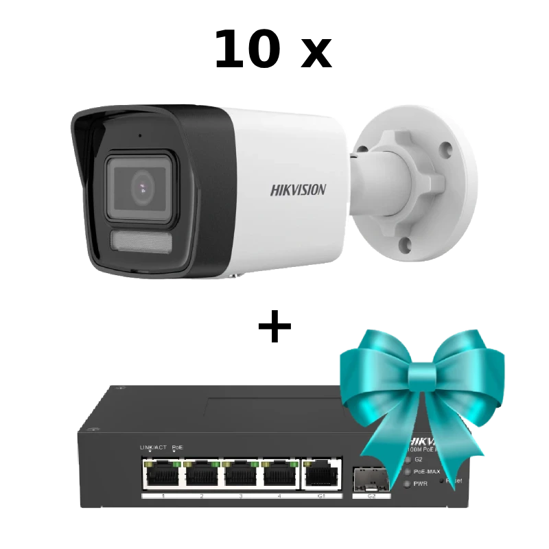 IP відеокамера Hikvision DS-2CD1043G2-IUF 4МП (2.8мм) з мікрофоном