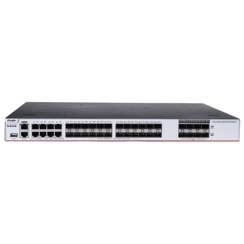 Комутатор 24 порти керований Ruijie RG-CS85-24SFP/8GT8XS-D