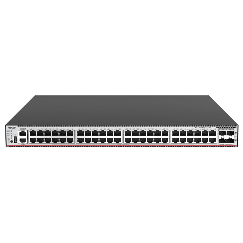 Комутатор 48 портів керований Ruijie RG-CS85-48GT4XS-HPD L3 POE
