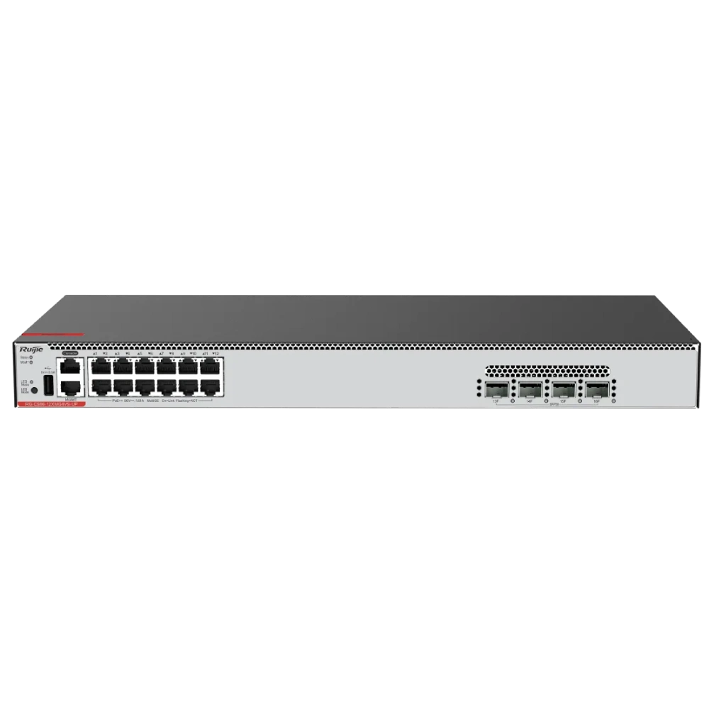 Комутатор 12 портів керований Ruijie RG-CS86-12XMG4VS-UP L3 POE