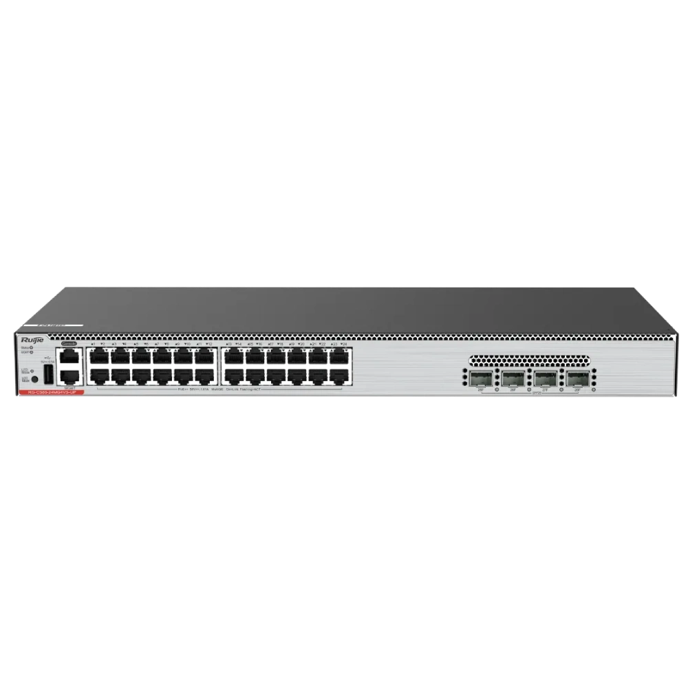Комутатор 28 портів керований Ruijie RG-CS86-24MG4VS-UP L3 POE