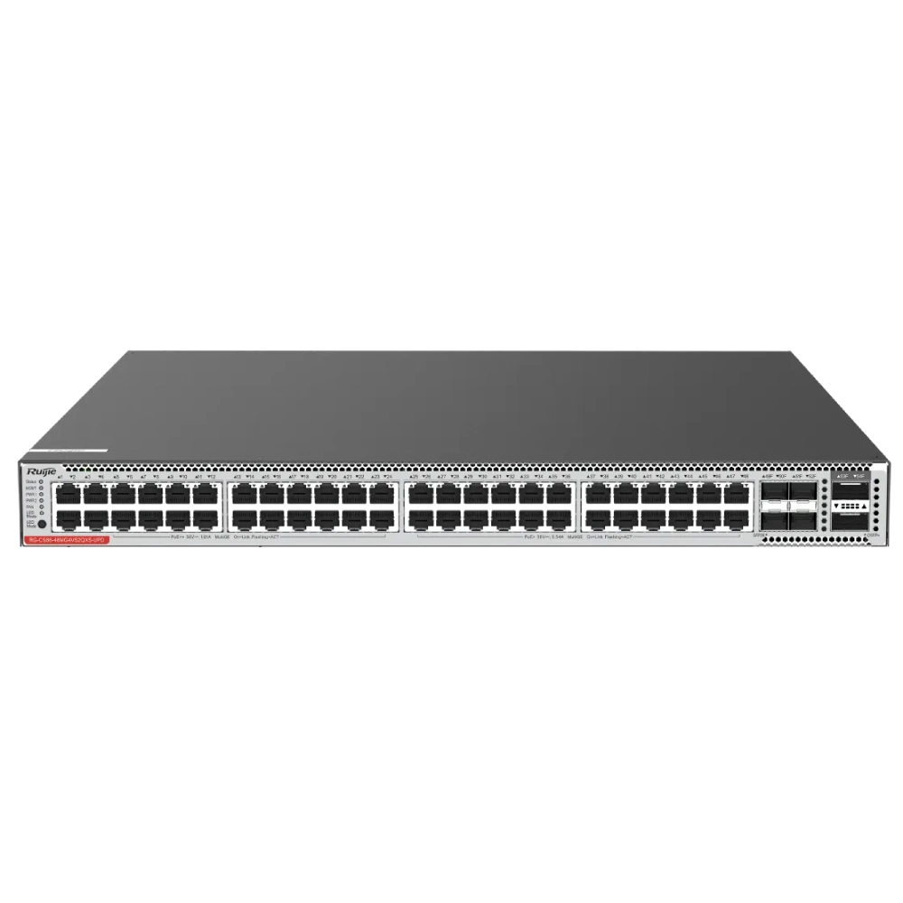 Комутатор 24 порти керований Ruijie RG-CS86-48MG4VS2QXS-UPD POE Full 1GE/2.5GE/5GE