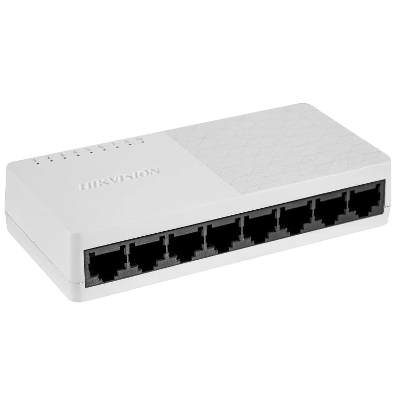 Комутатор 8 портів некерований Hikvision DS-3E0108D-O