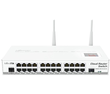 24-портовий керований Cloud комутатор з Wi-Fi MikroTik CRS125-24G-1S-2HnD-IN