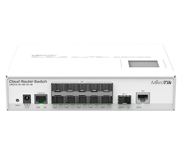 10-портовий керований Cloud комутатор MikroTik CRS212-1G-10S-1S+IN